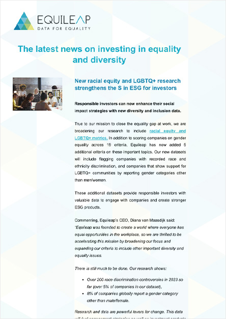 New racial and LGBTQ+ research strengthens the S in ESG
