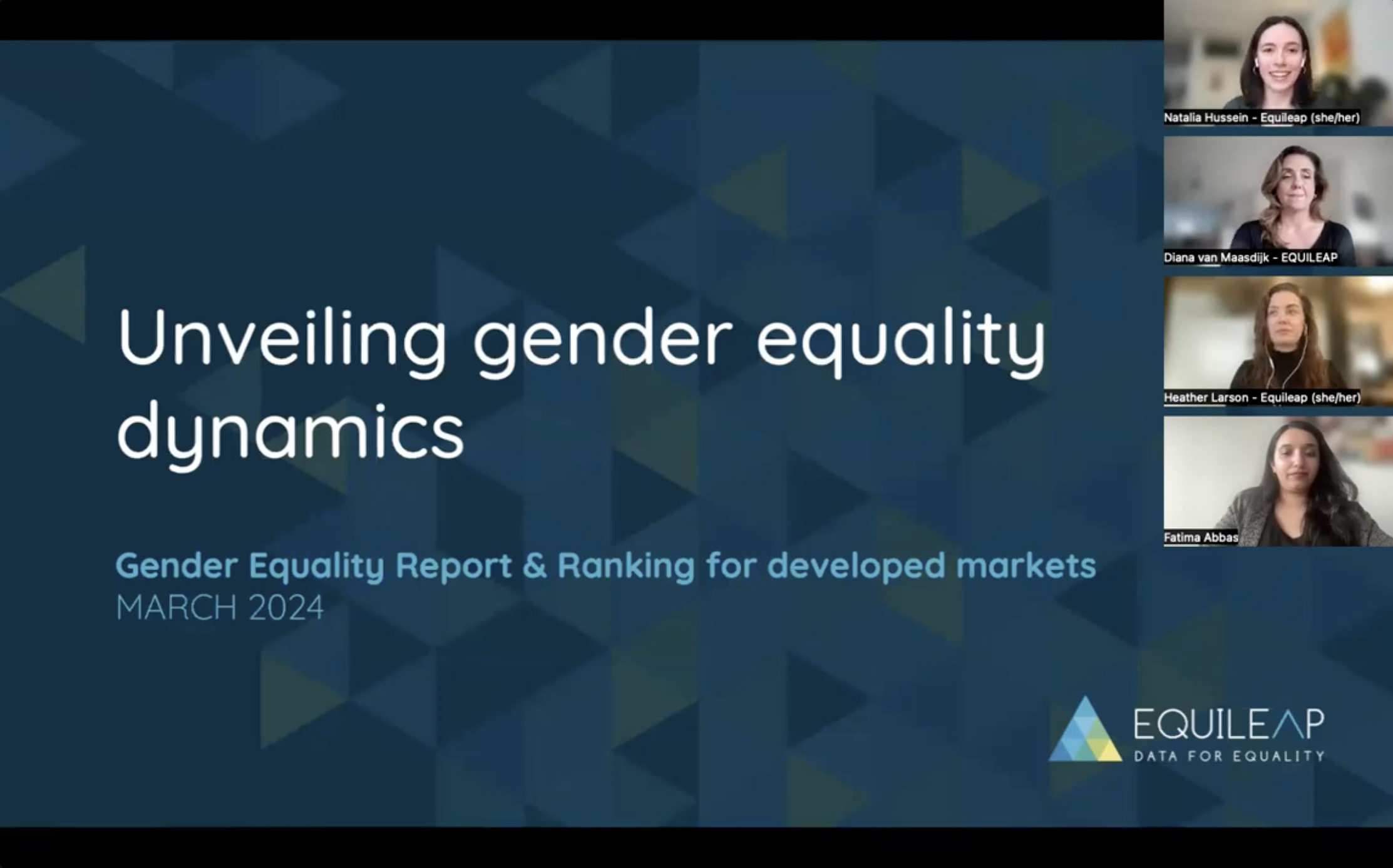 Unveiling gender equality dynamics